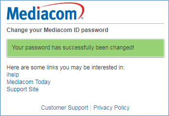 Mediacom router password change